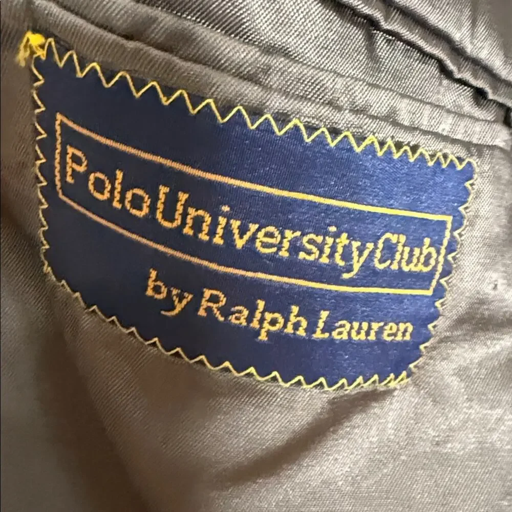 Ralph Lauren polo university club Charcoal Pinstripe jacket 42R vintage